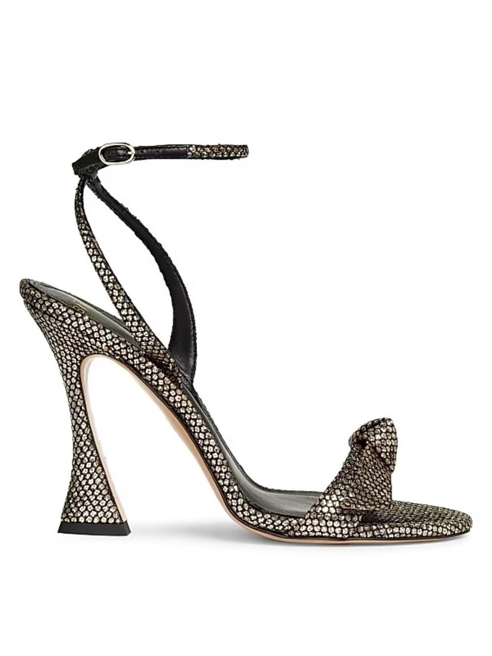 Alexandre Birman Maxxi Plexi 100MM Glitter Mesh Sandals NWT $895 EU 37